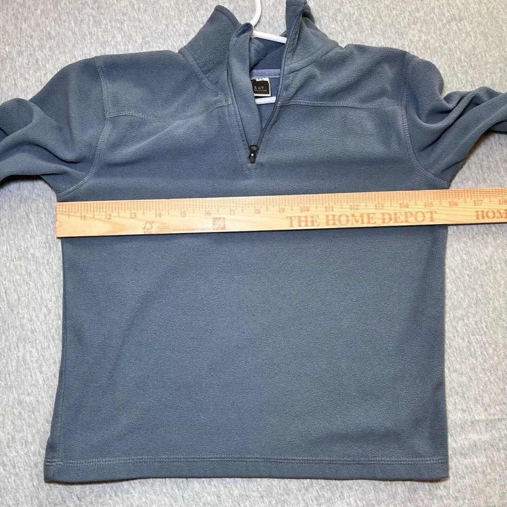 Alpine Design Youth Small (6/7) Blue 1/4‎ Zip Fleece Pull Over Sweatshirt Jacket